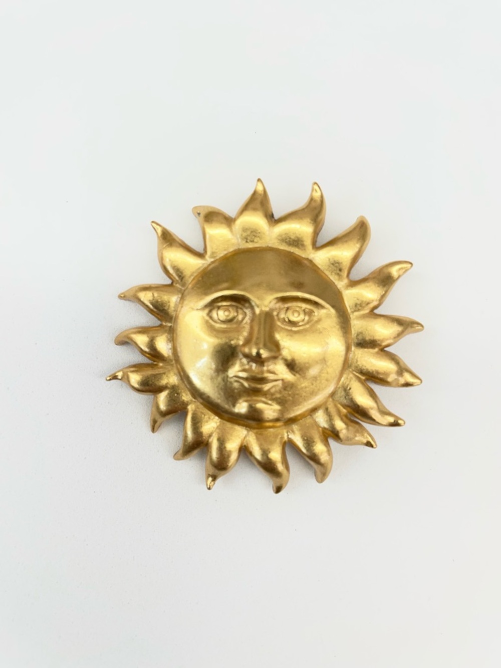 Carolee Gold Sunburst Brooch